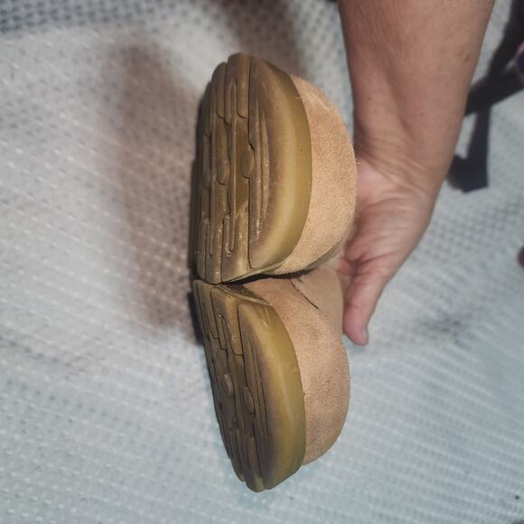 MUDD VINTAGE  EUC WOMENS SZ 9 KIN SUEDE PLATFORM LOAFER SHOES - Picture 7 of 9